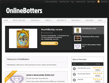Tablet Screenshot of onlinebotters.com